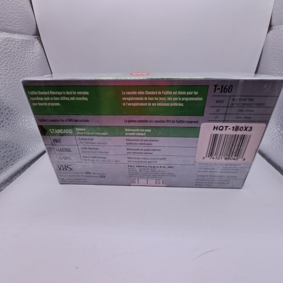 Fuji Film VHS tape 3 pack SEALED - Picture 3 of 4